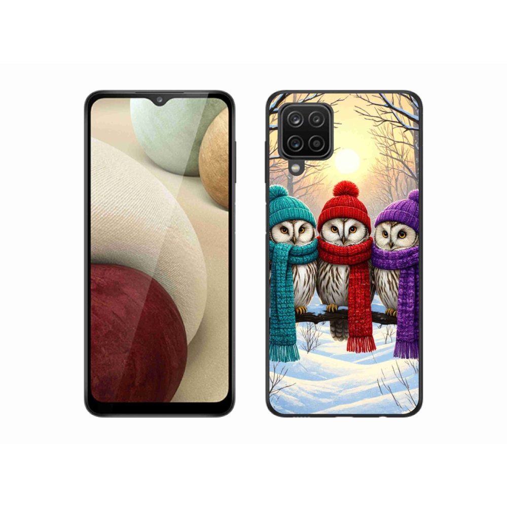 Gélový kryt mmCase na Samsung Galaxy M12 - soví priatelia