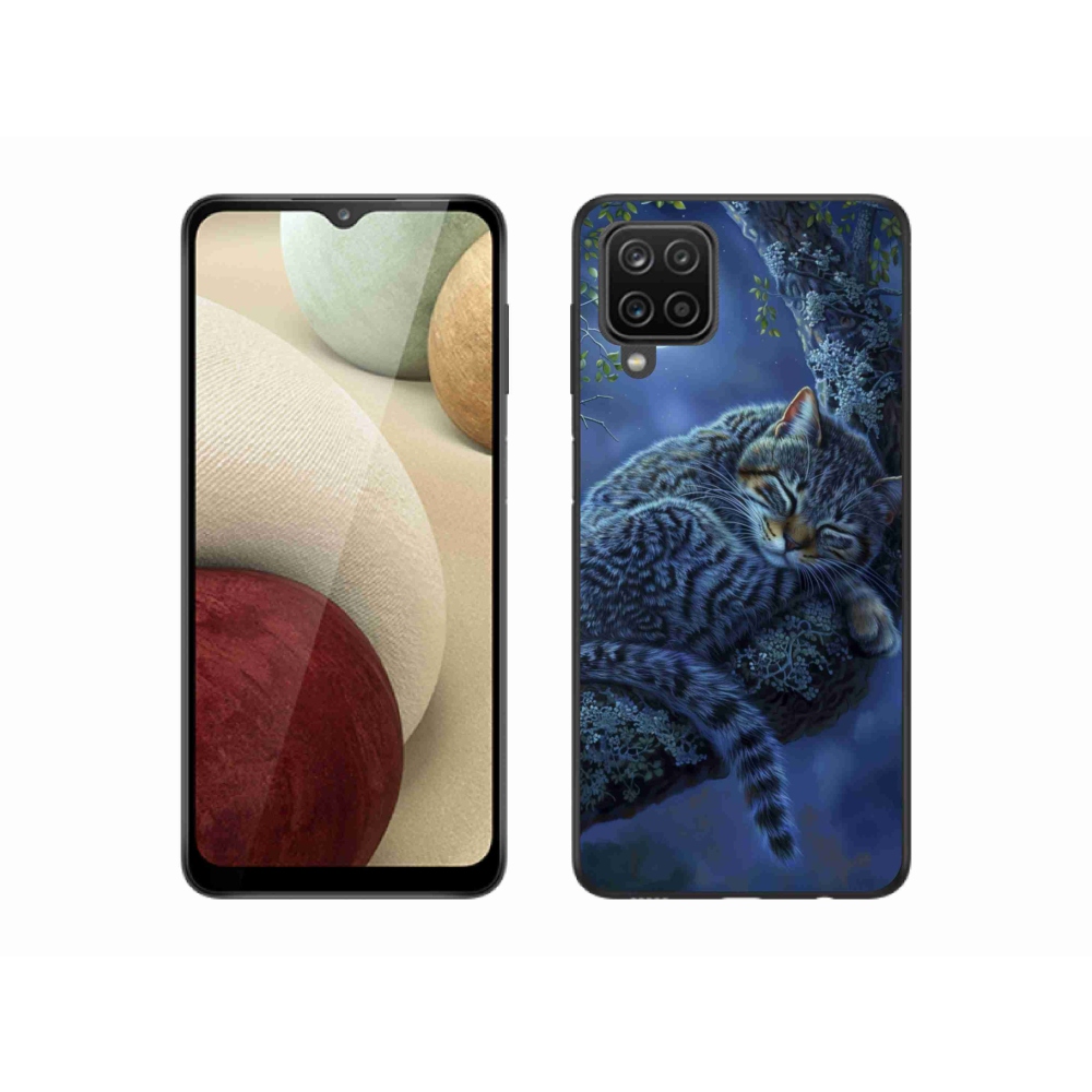Gélový kryt mmCase na Samsung Galaxy M12 - spiaca mačka