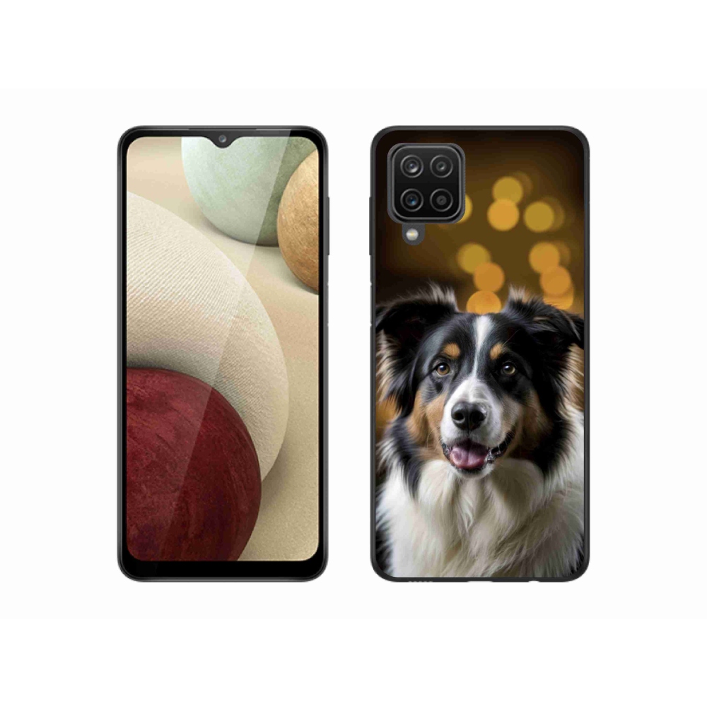 Gélový kryt mmCase na Samsung Galaxy M12 - usmievavý austrálsky ovčiak
