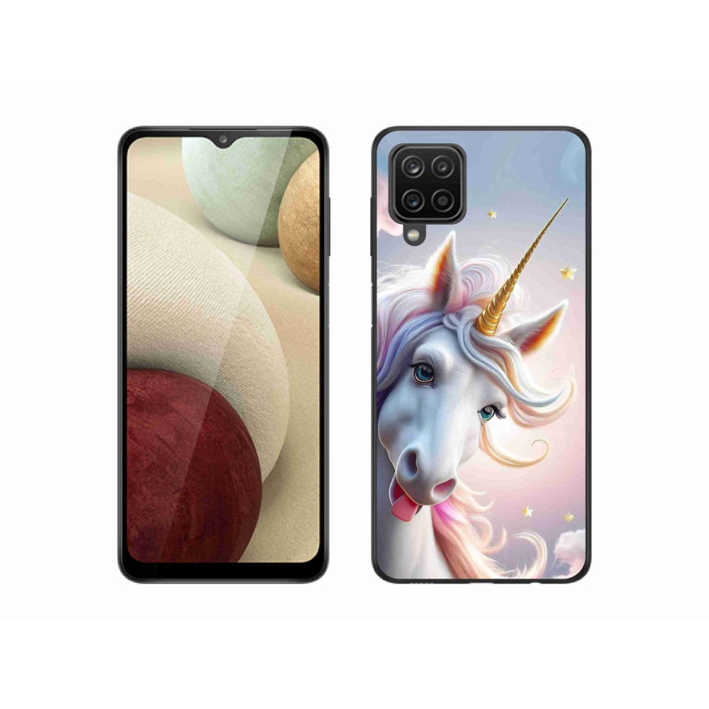 Gélový kryt mmCase na Samsung Galaxy M12 - veselý jednorožec