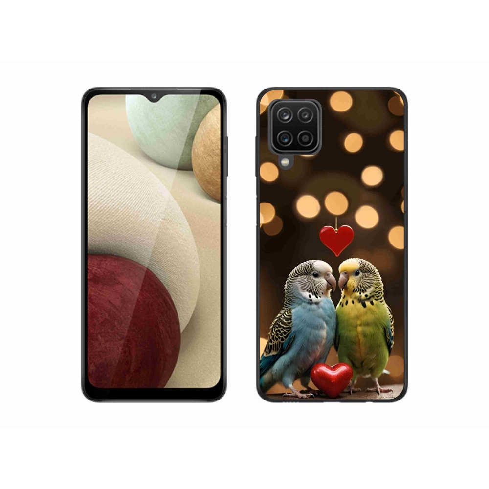 Gélový kryt mmCase na Samsung Galaxy M12 - zamilovaní papagáje
