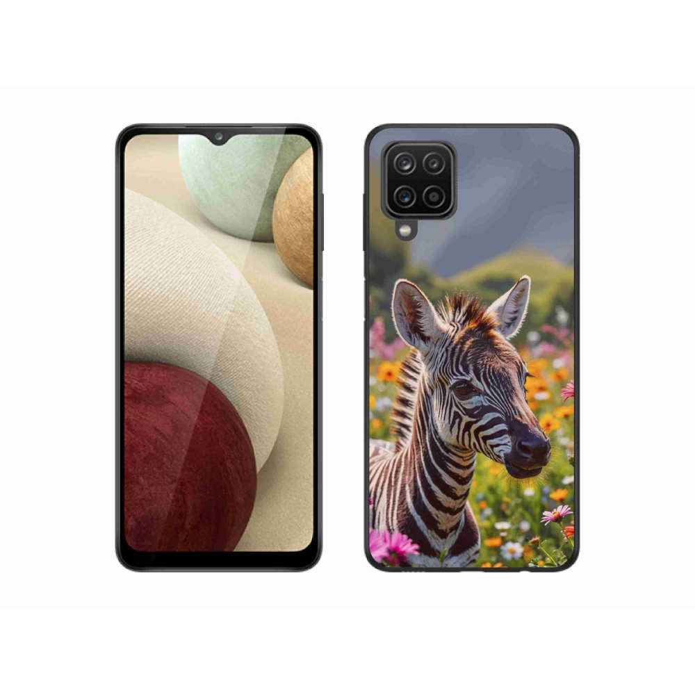 Gélový kryt mmCase na Samsung Galaxy M12 - zebra na lúke