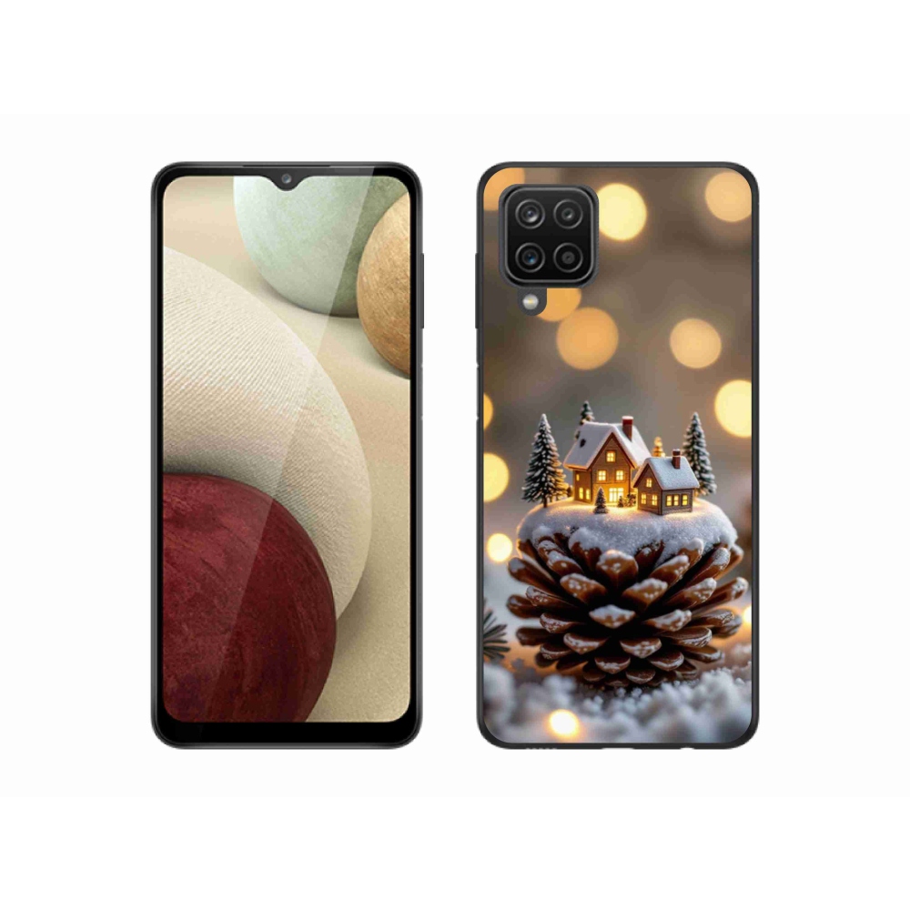 Gélový kryt mmCase na Samsung Galaxy M12 - zimná dedinka