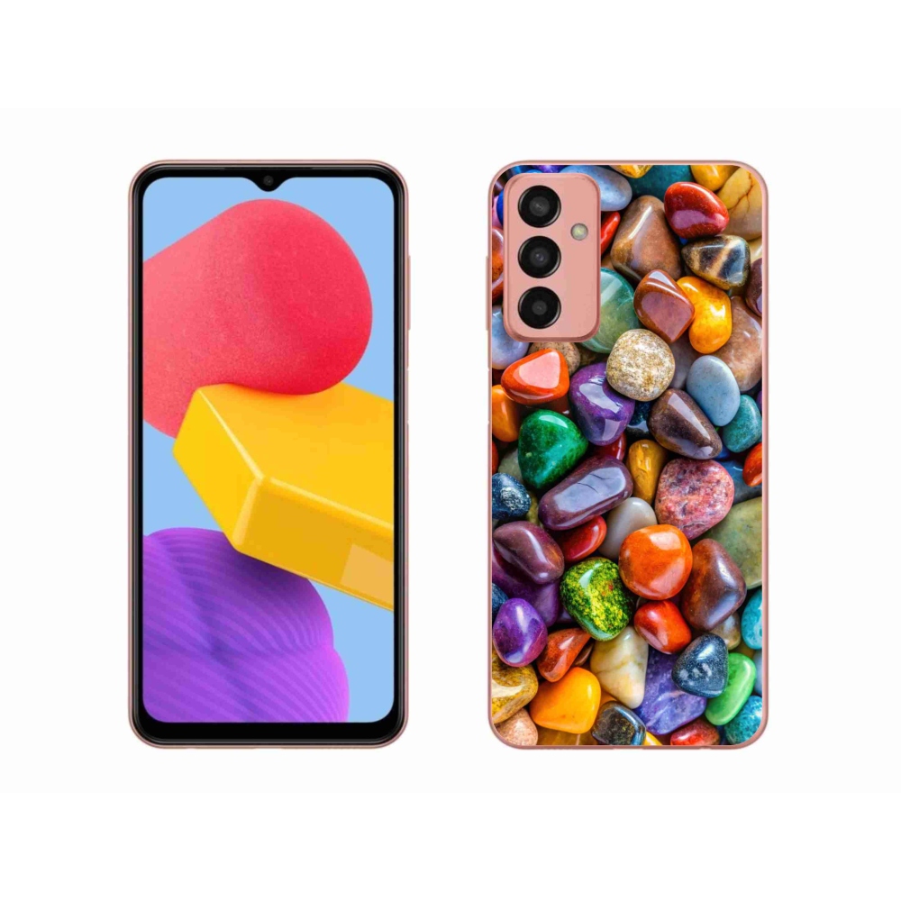 Gélový kryt mmCase na Samsung Galaxy M13 - farebné kamienky