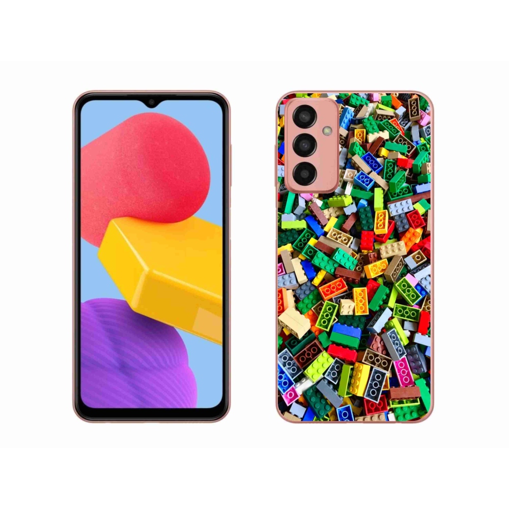 Gélový kryt mmCase na Samsung Galaxy M13 - farebné stavebné kocky