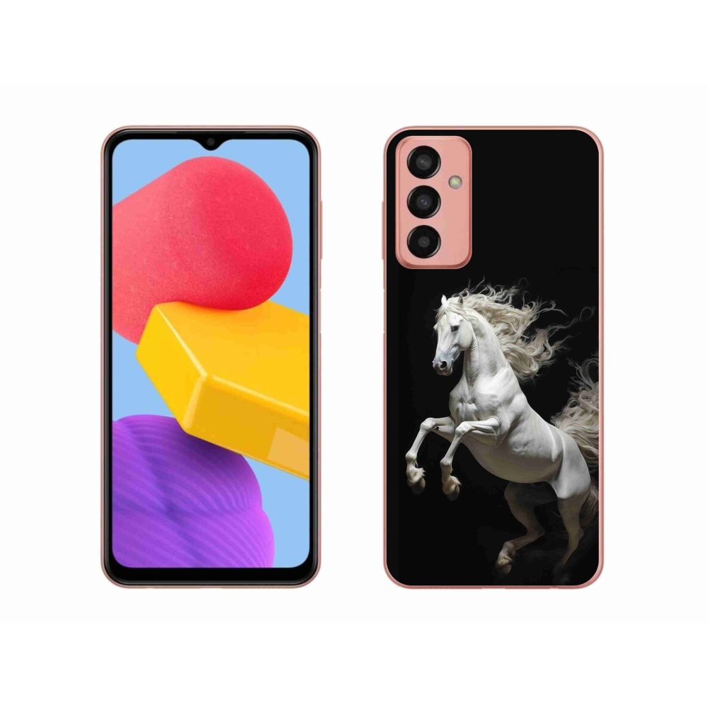 Gélový kryt mmCase na Samsung Galaxy M13 - biely kôň 4