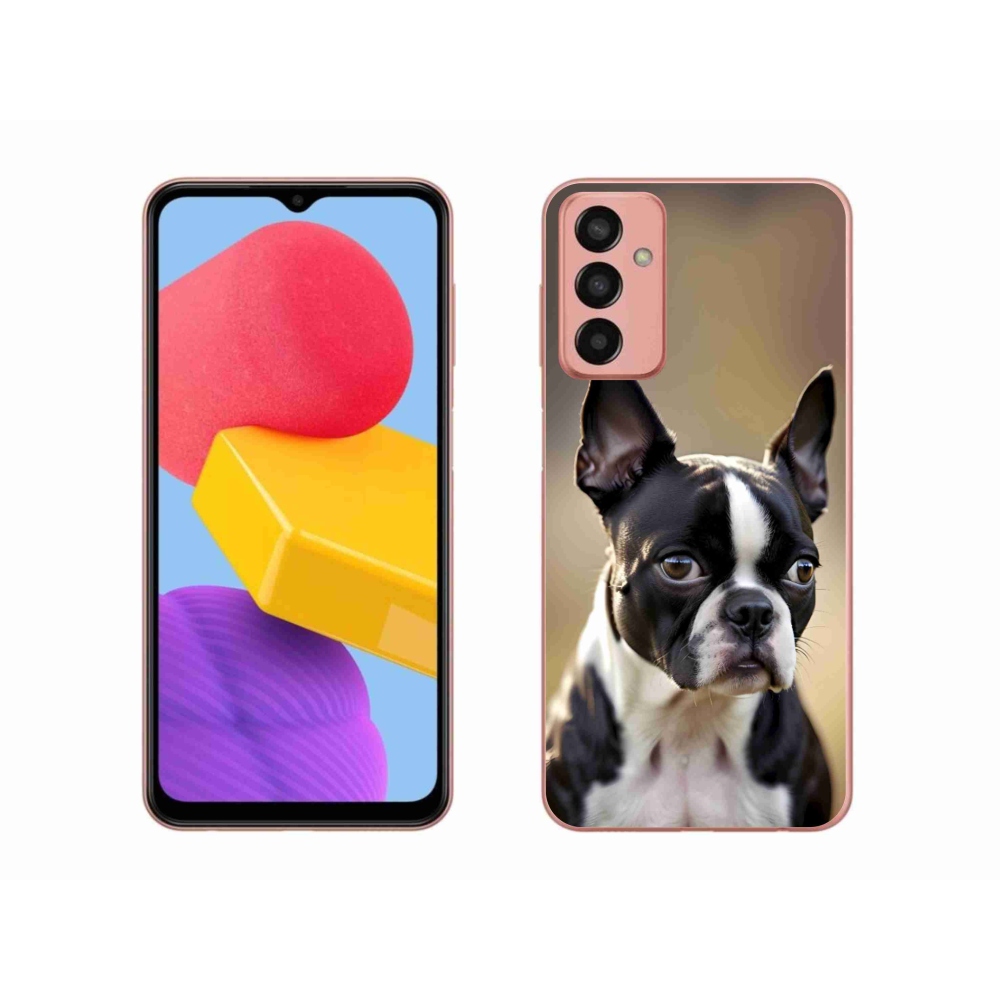 Gélový kryt mmCase na Samsung Galaxy M13 - bostonský teriér
