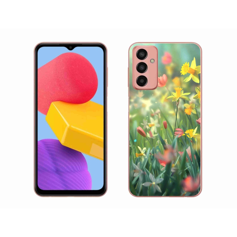 Gélový kryt mmCase na Samsung Galaxy M13 - jarné kvety