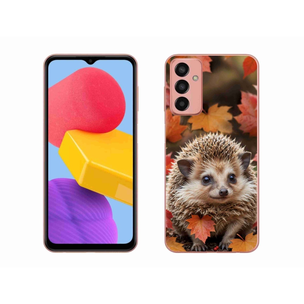 Gélový kryt mmCase na Samsung Galaxy M13 - ježko v lístia