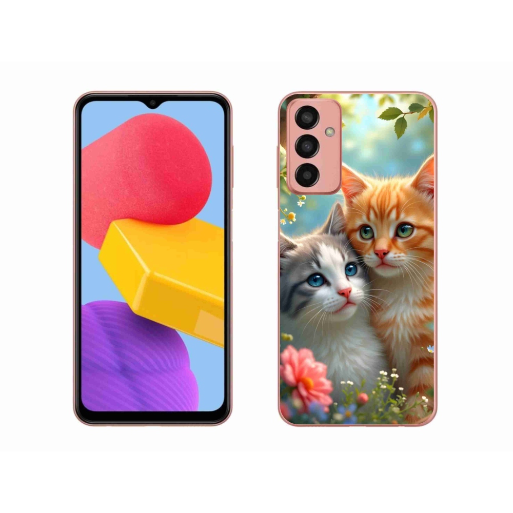 Gélový kryt mmCase na Samsung Galaxy M13 - mačacia láska 2