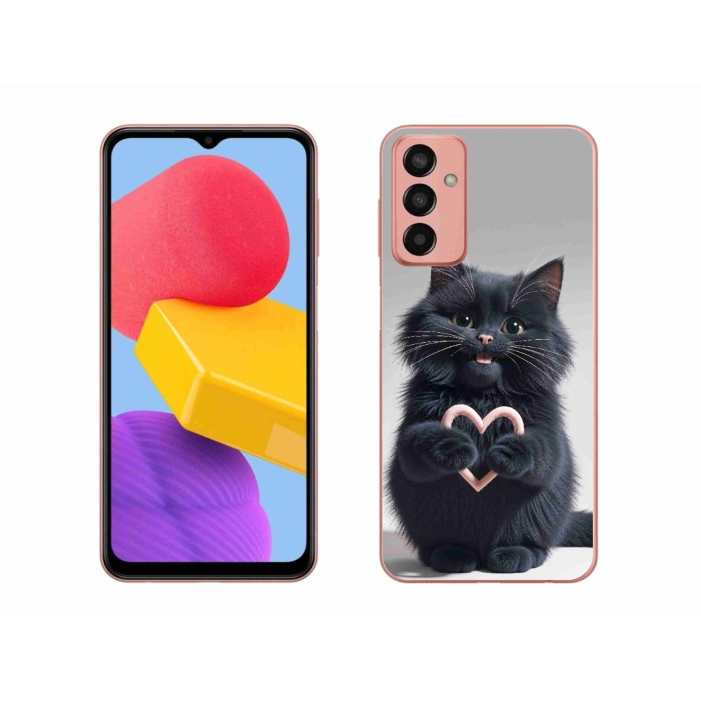 Gélový kryt mmCase na Samsung Galaxy M13 - mačacia láska 3