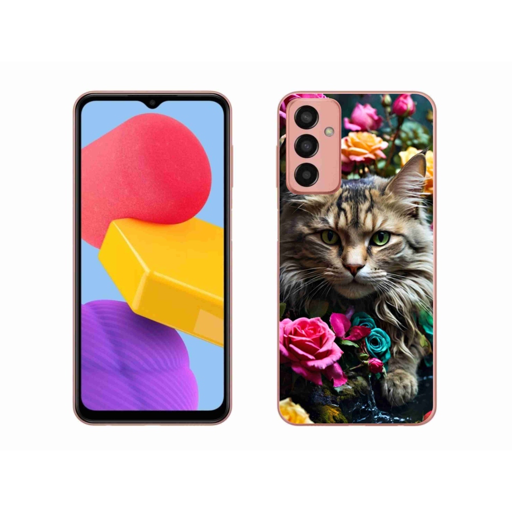 Gélový kryt mmCase na Samsung Galaxy M13 - mačacie pohľad 2