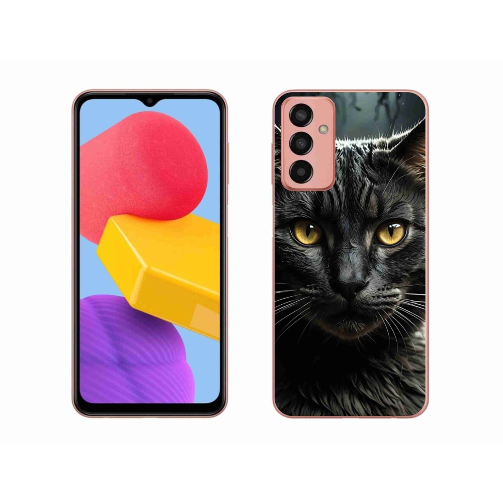 Gélový kryt mmCase na Samsung Galaxy M13 - mačacie pohľad 3