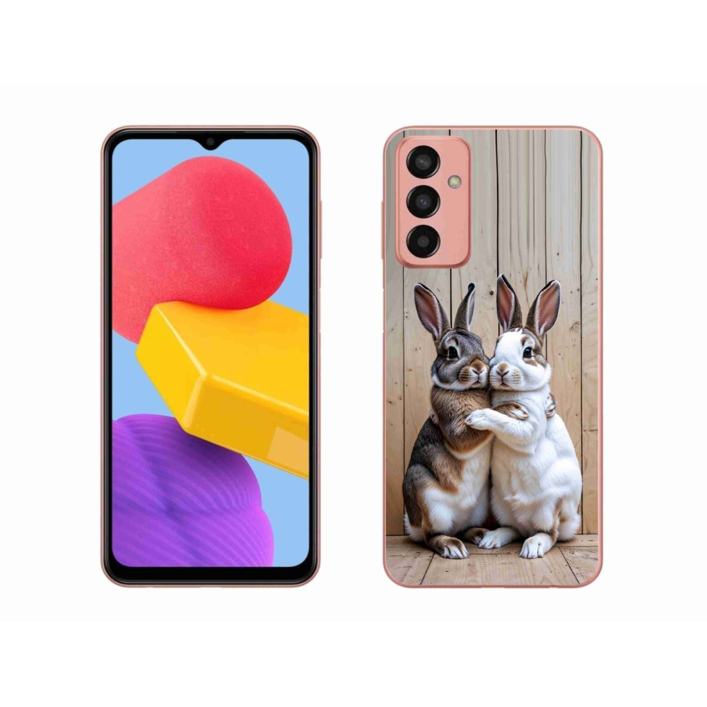 Gélový kryt mmCase na Samsung Galaxy M13 - králičie pár