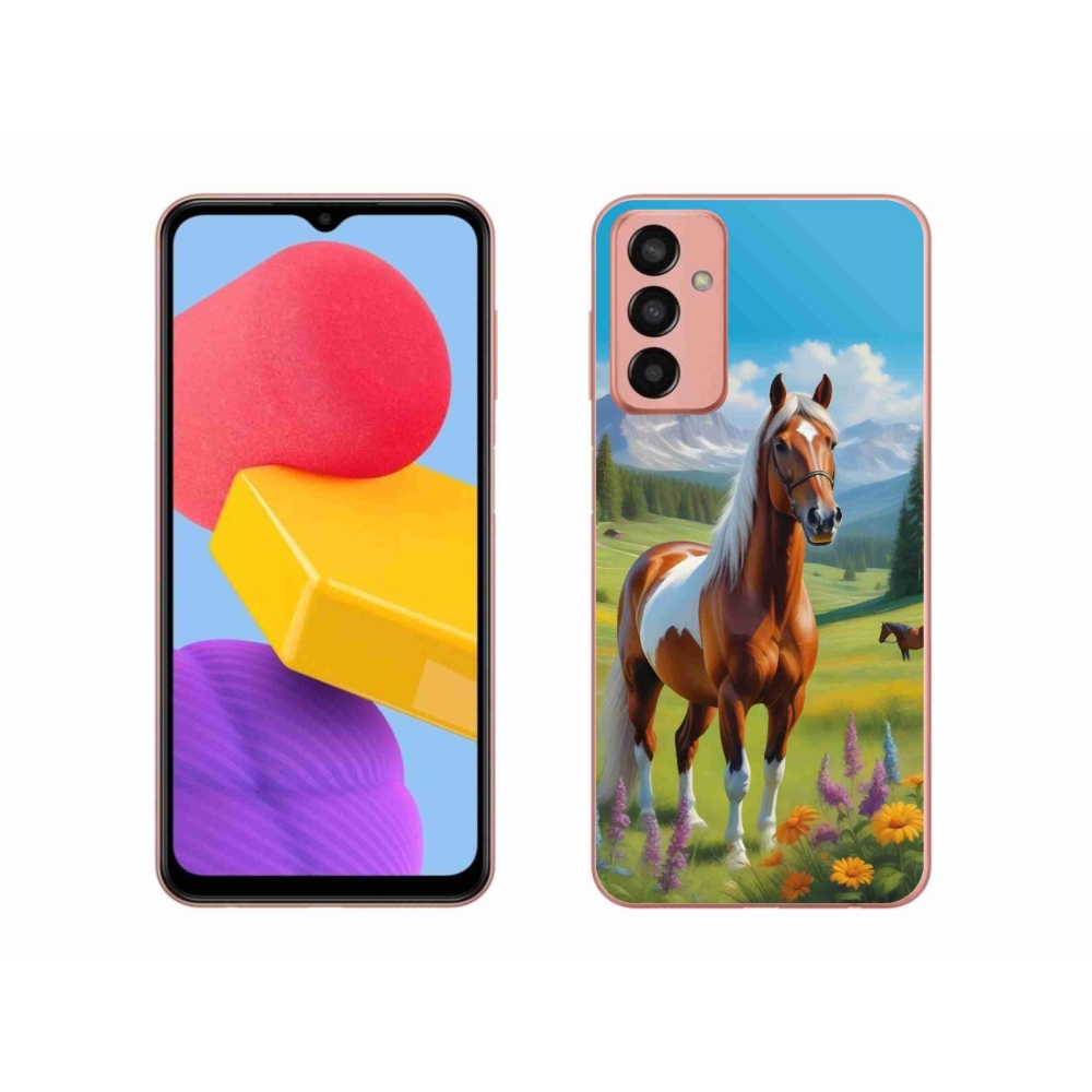 Gélový kryt mmCase na Samsung Galaxy M13 - kôň na lúke