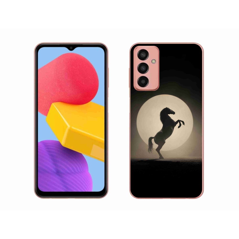 Gélový kryt mmCase na Samsung Galaxy M13 - kôň v siluete