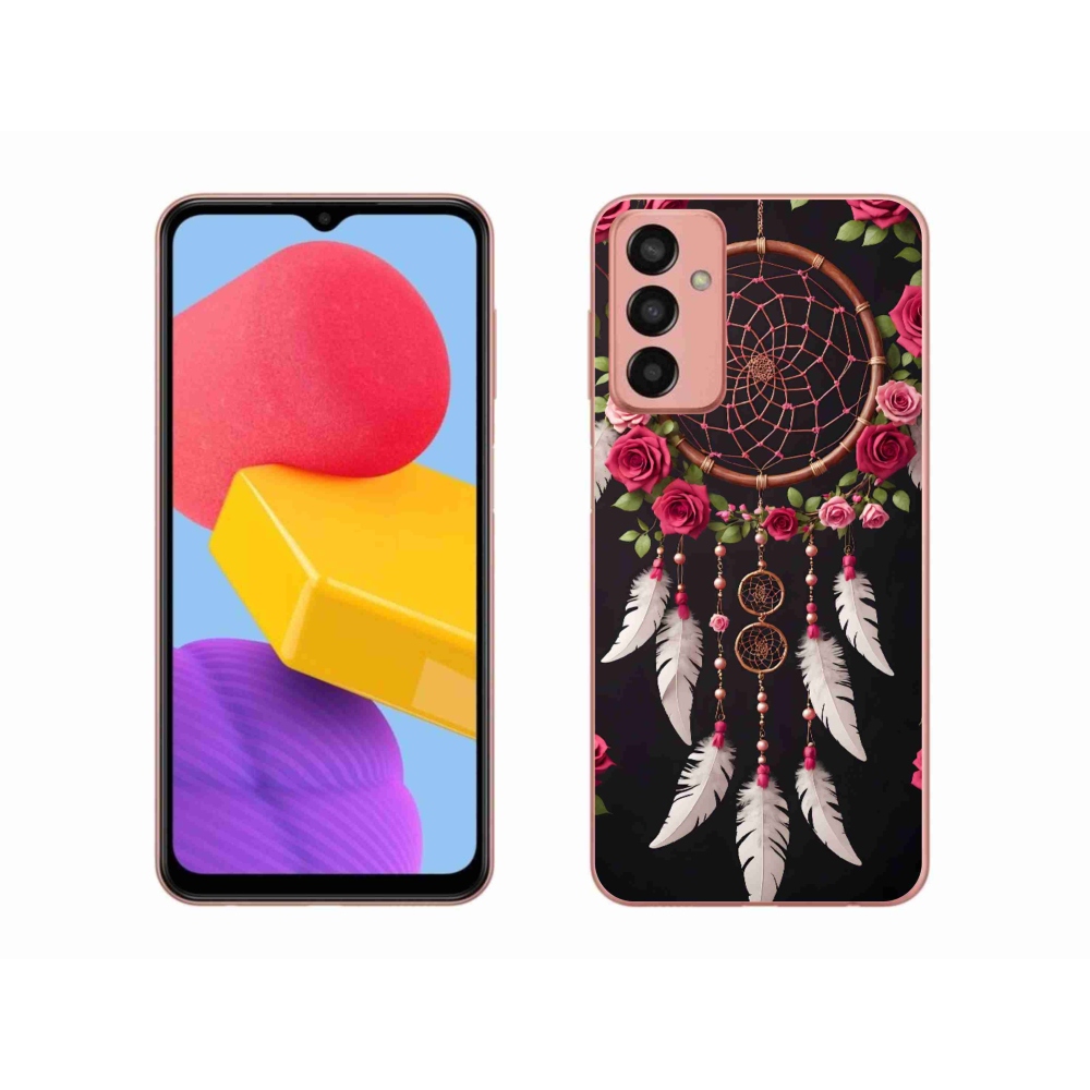 Gélový kryt mmCase na Samsung Galaxy M13 - lapač snov s ružami
