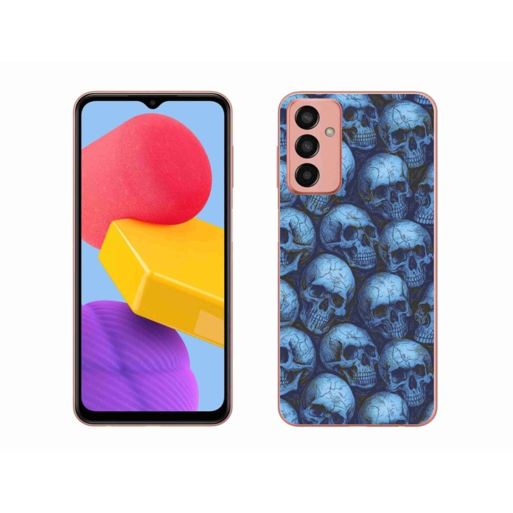 Gélový kryt mmCase na Samsung Galaxy M13 - lebky
