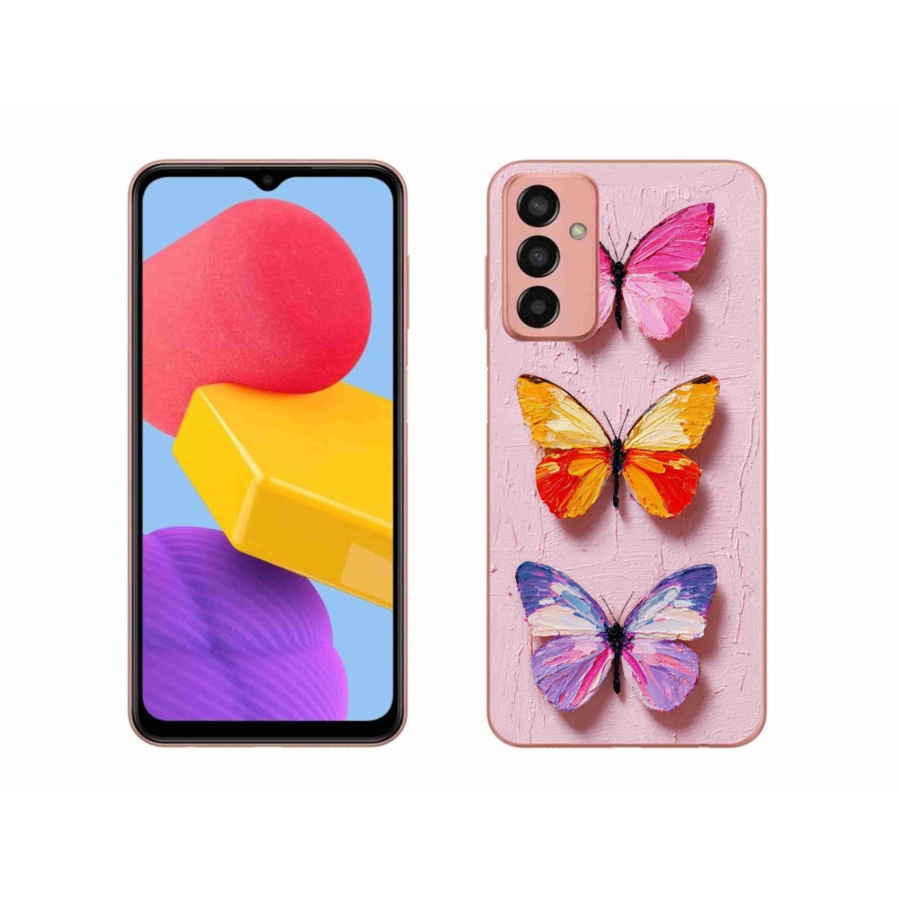 Gélový kryt mmCase na Samsung Galaxy M13 - motýlia trojica