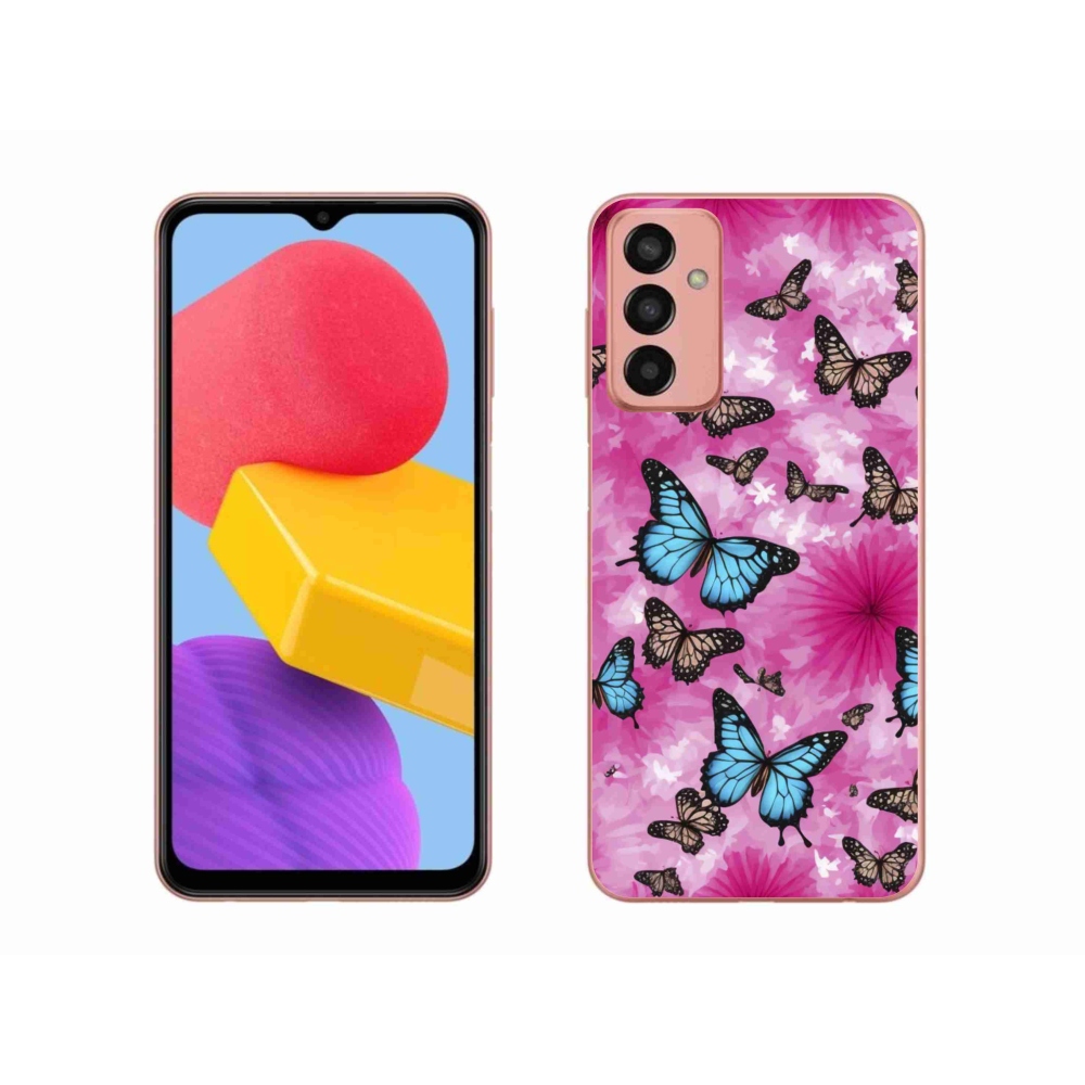 Gélový kryt mmCase na Samsung Galaxy M13 - motýlia záhrada