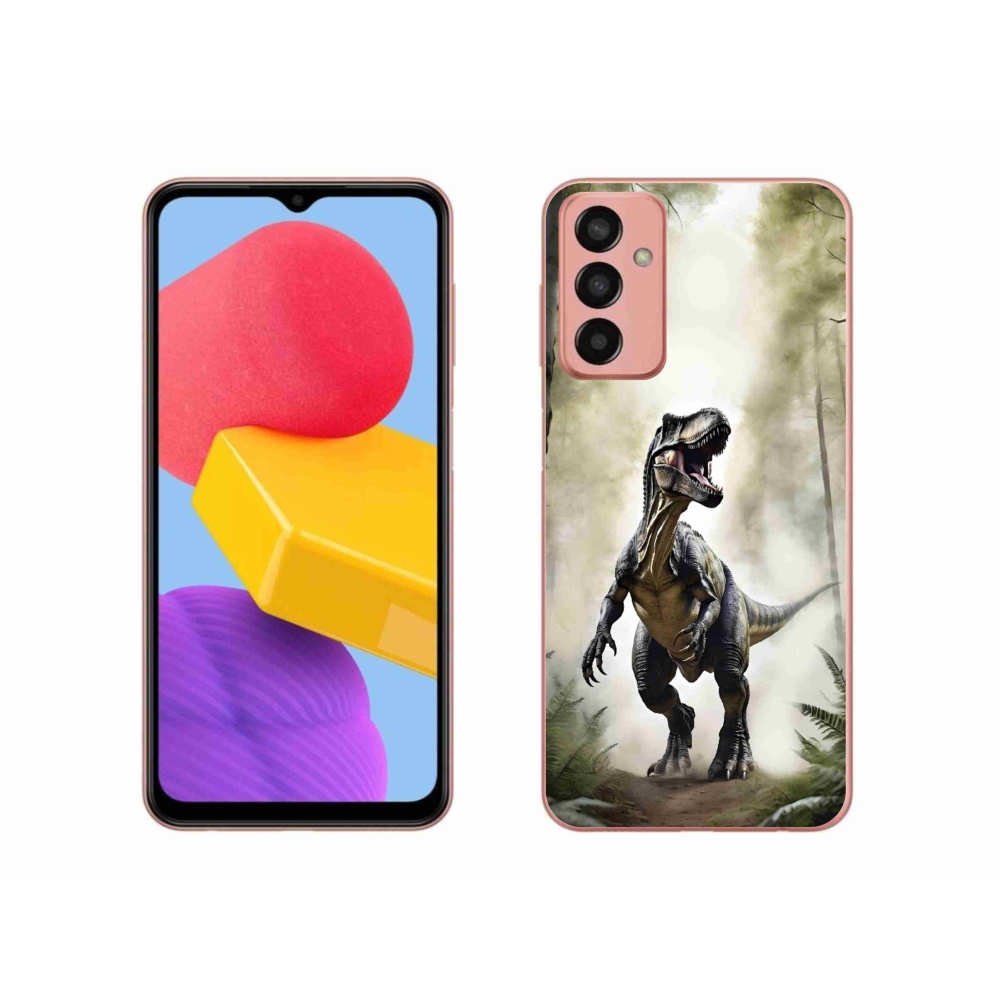 Gélový kryt mmCase na Samsung Galaxy M13 - naštvaný T-Rex