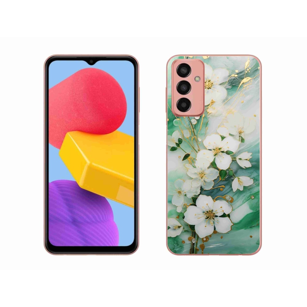 Gélový kryt mmCase na Samsung Galaxy M13 - nežné kvety