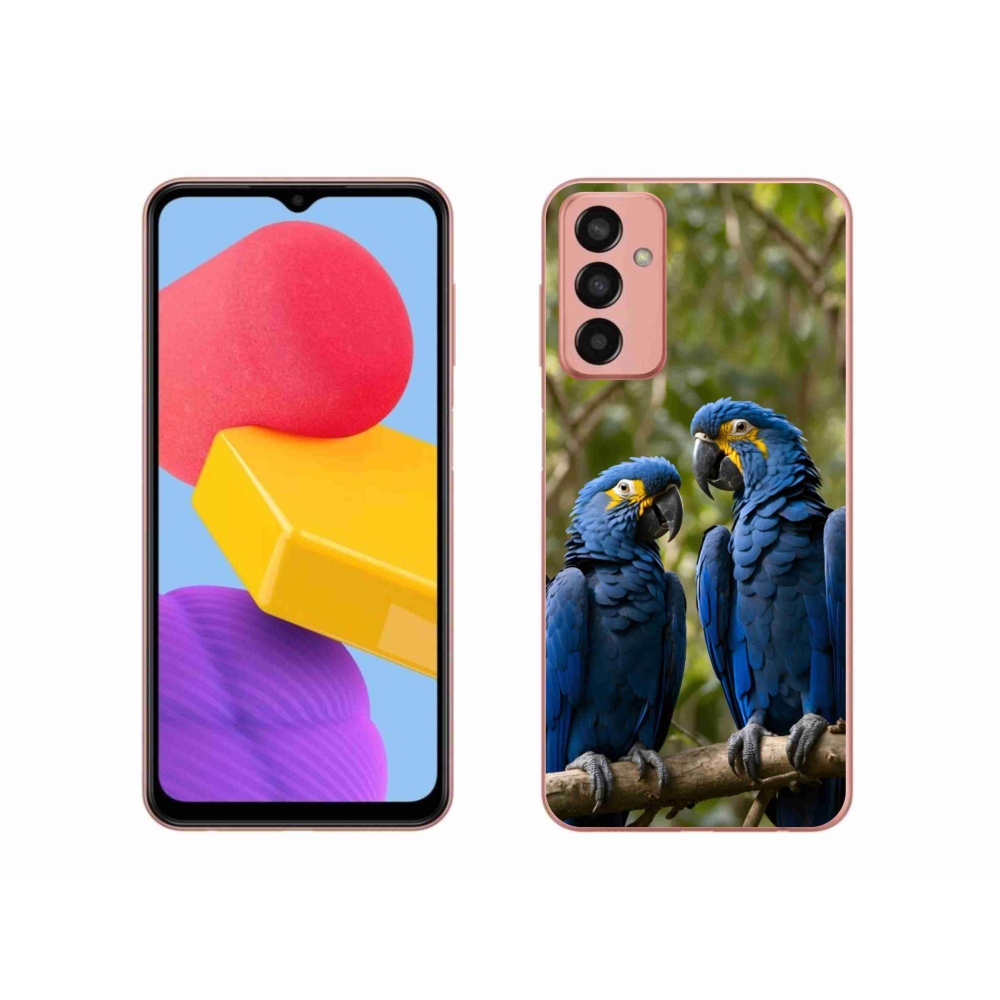 Gélový kryt mmCase na Samsung Galaxy M13 - papagájové duo