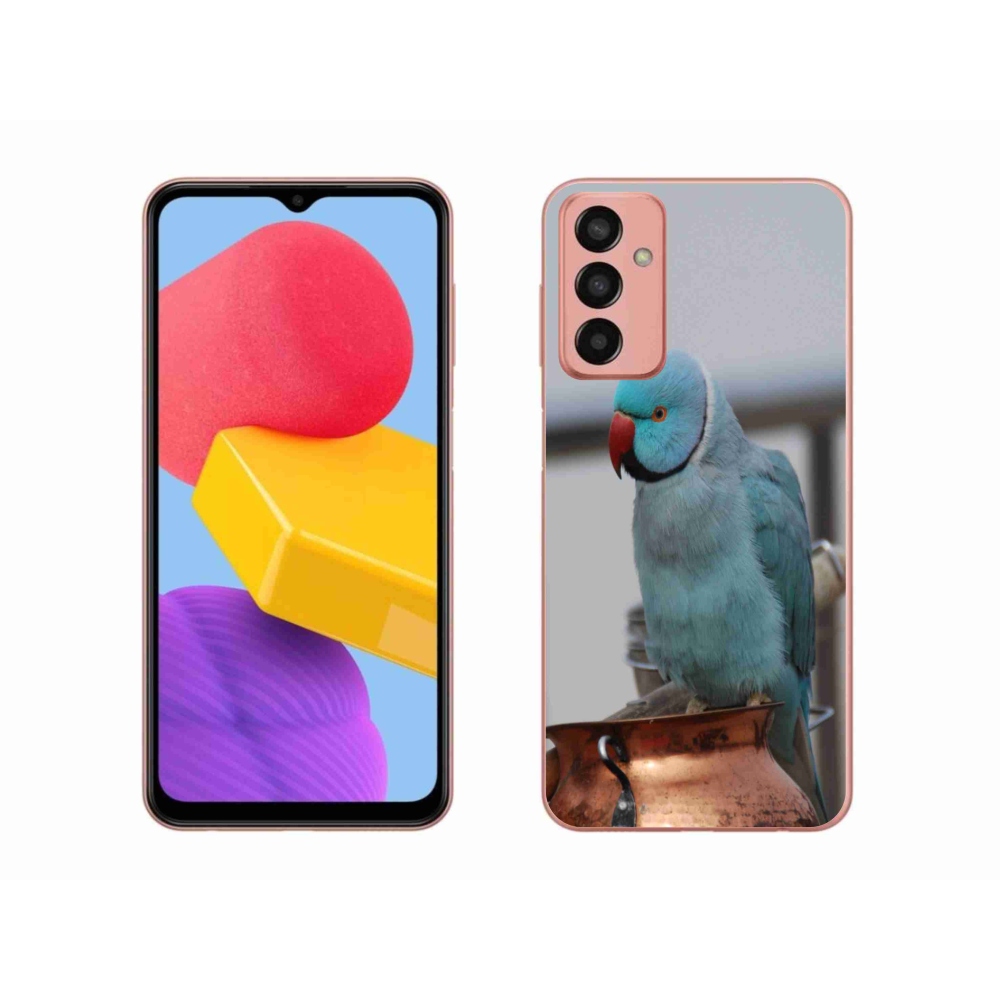 Gélový kryt mmCase na Samsung Galaxy M13 - papagáj alexander modrý