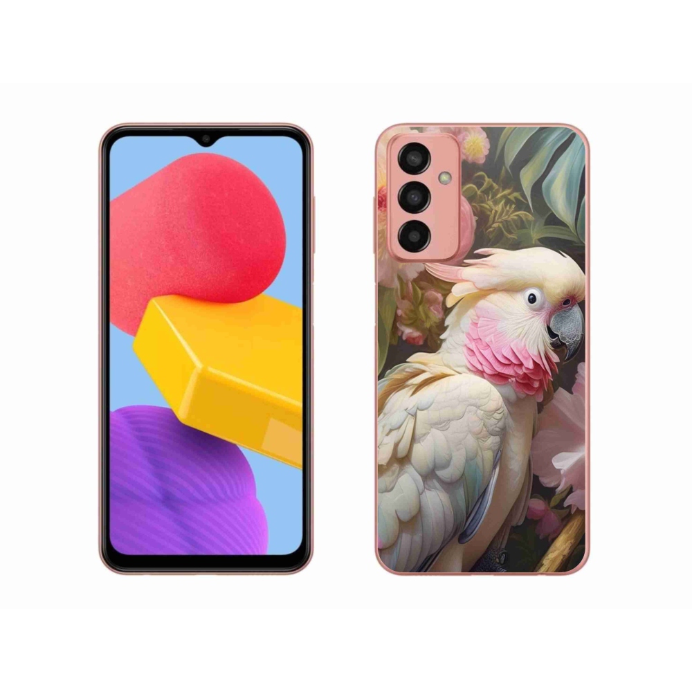 Gélový kryt mmCase na Samsung Galaxy M13 - papagáj kakadu ružový 2