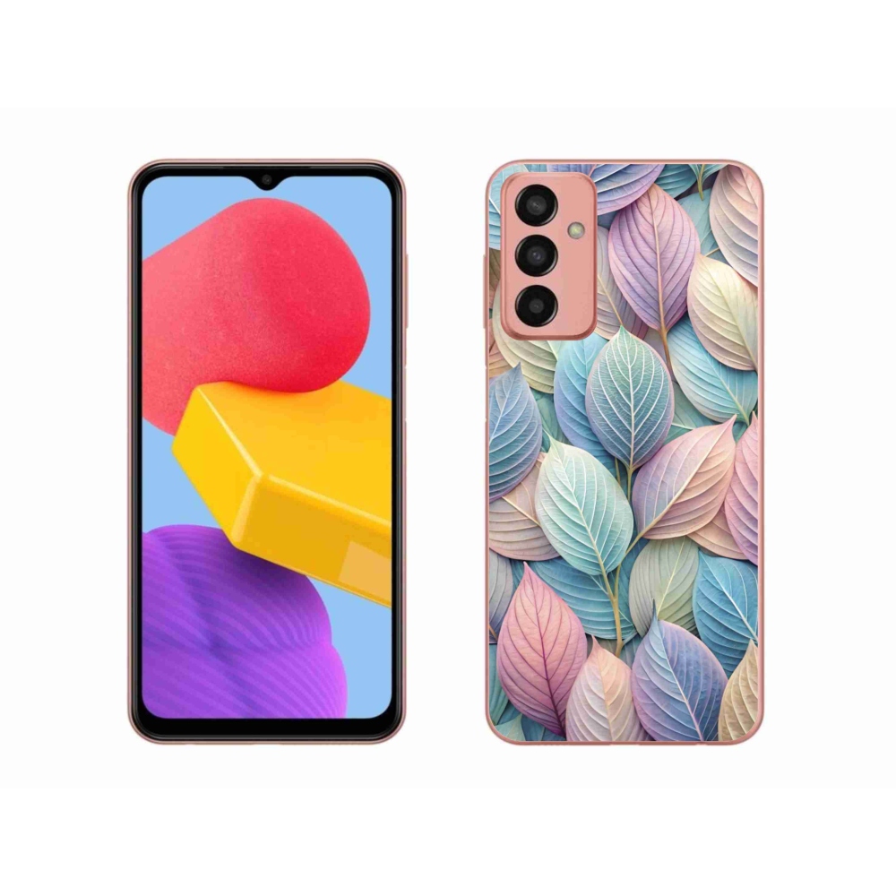 Gélový kryt mmCase na Samsung Galaxy M13 - pastelové listy