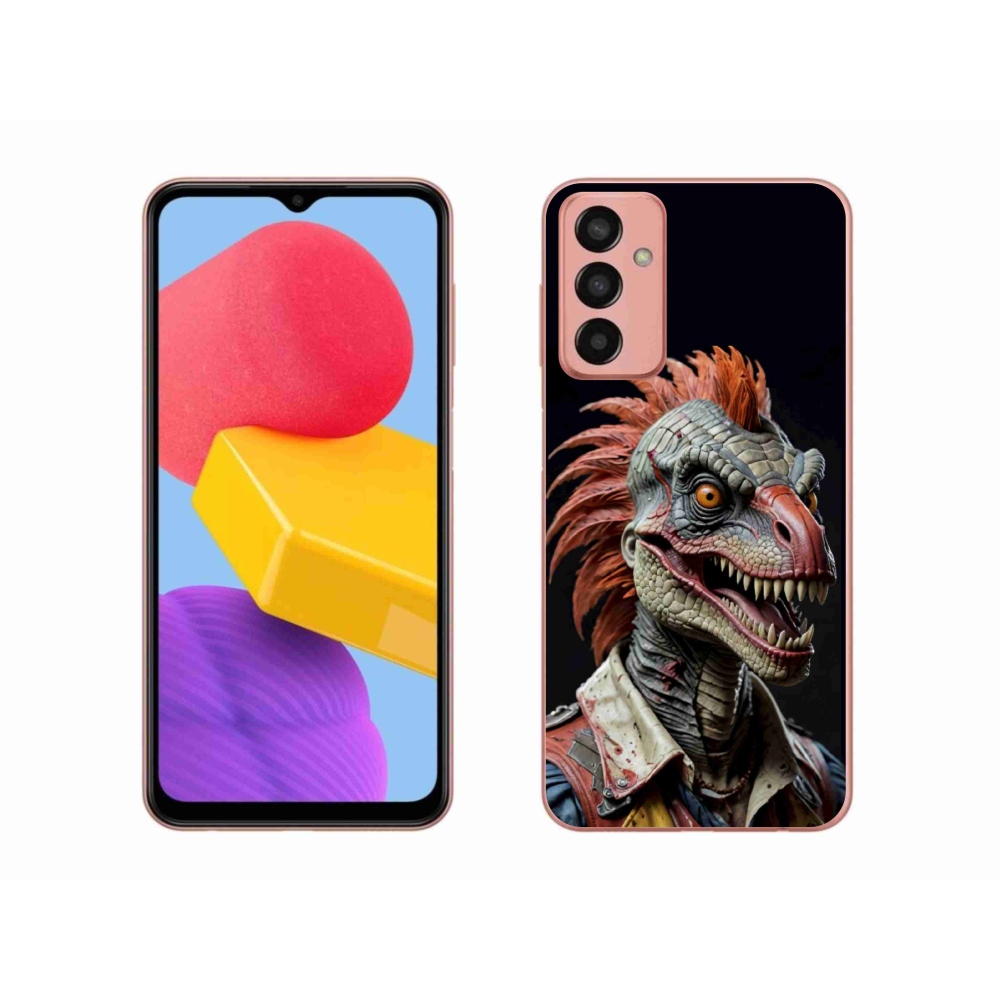 Gélový kryt mmCase na Samsung Galaxy M13 - punk dinosaurus