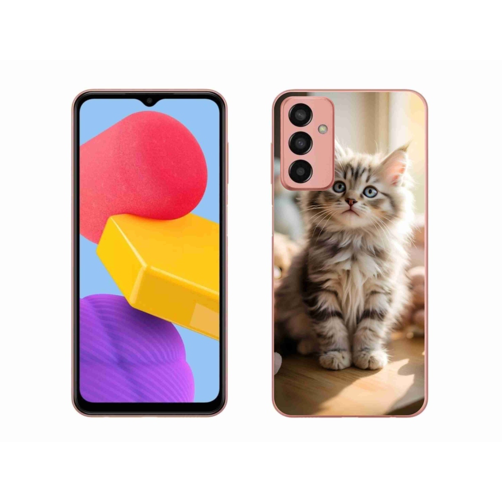 Gélový kryt mmCase na Samsung Galaxy M13 - roztomilé mačiatko 10