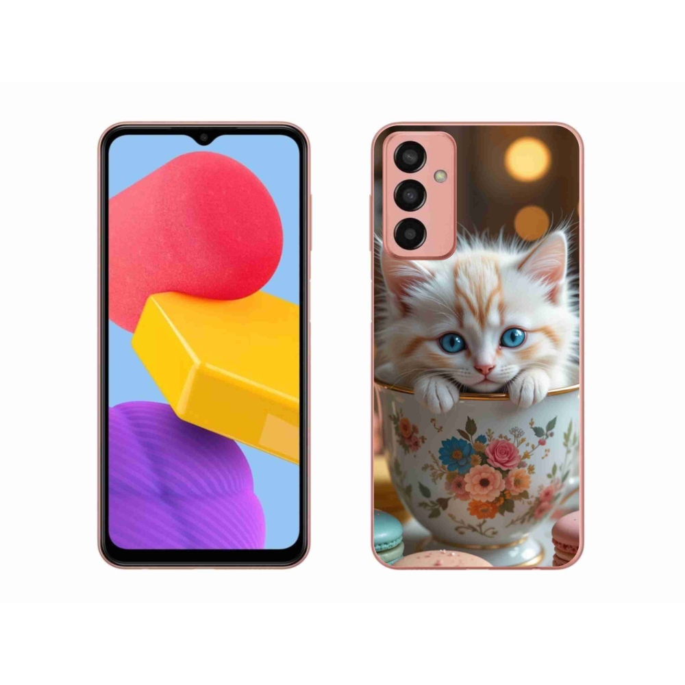 Gélový kryt mmCase na Samsung Galaxy M13 - roztomilé mačiatko 6