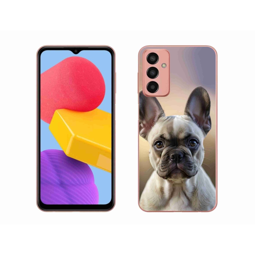 Gélový kryt mmCase na Samsung Galaxy M13 - roztomilý francúzsky buldoček