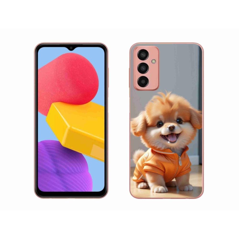 Gélový kryt mmCase na Samsung Galaxy M13 - roztomilý pomeranian v mikine