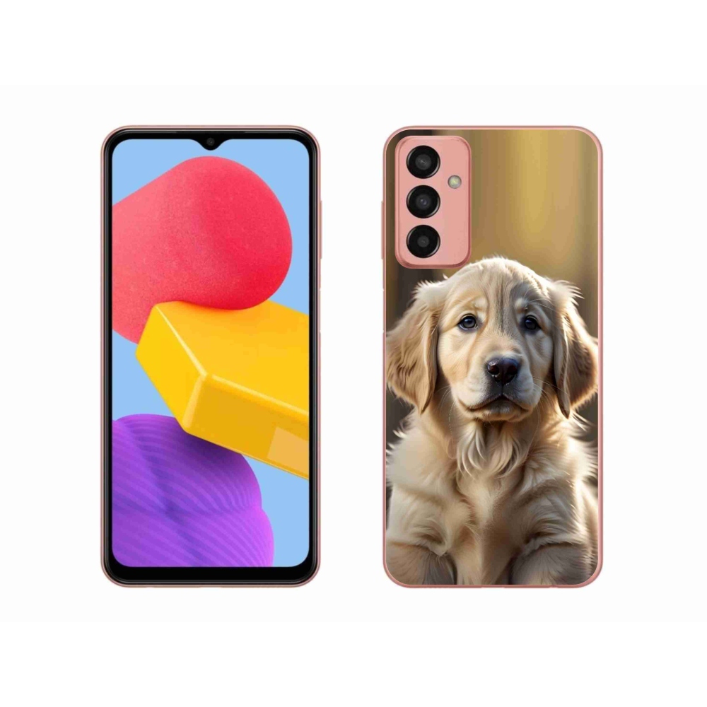 Gélový kryt mmCase na Samsung Galaxy M13 - roztomilý zlatý retriever