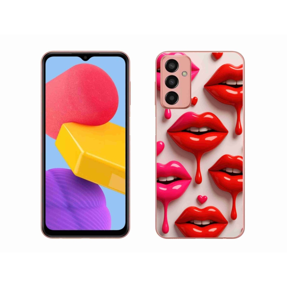 Gélový kryt mmCase na Samsung Galaxy M13 - pery 2