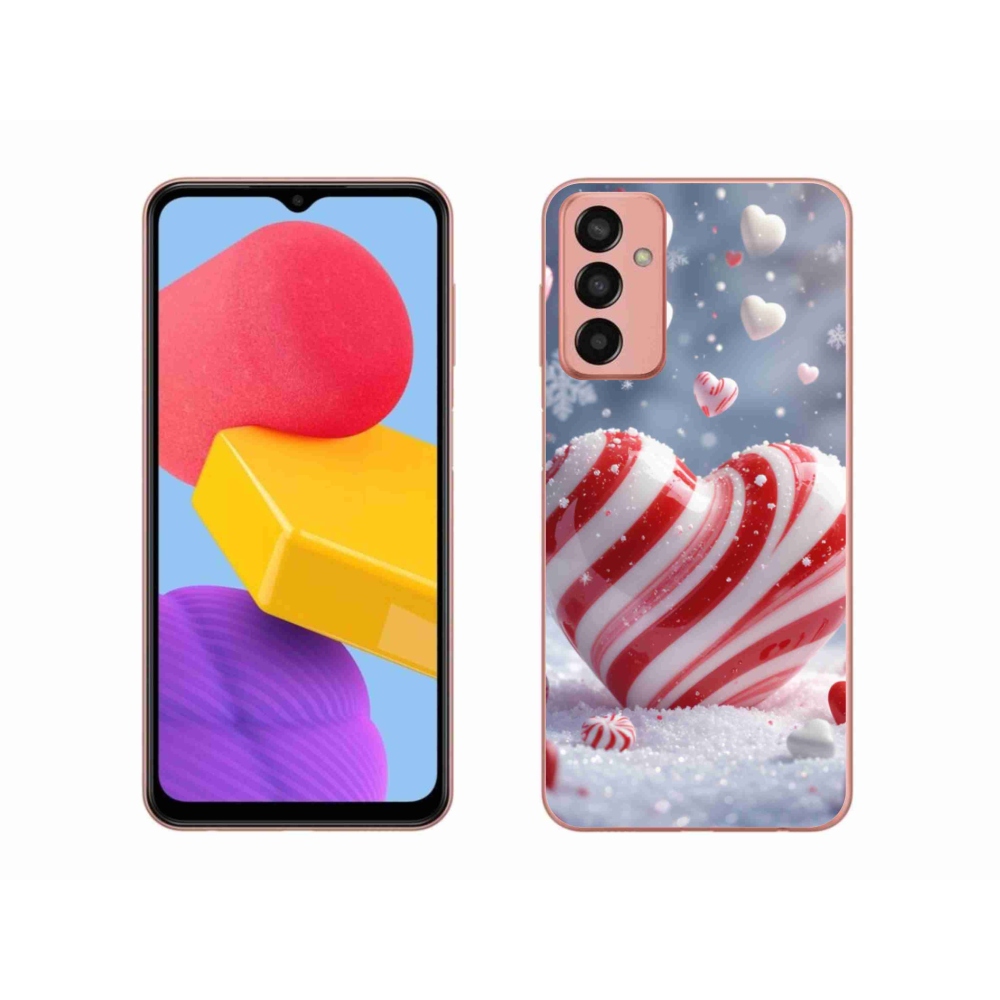 Gélový kryt mmCase na Samsung Galaxy M13 - sladké srdce