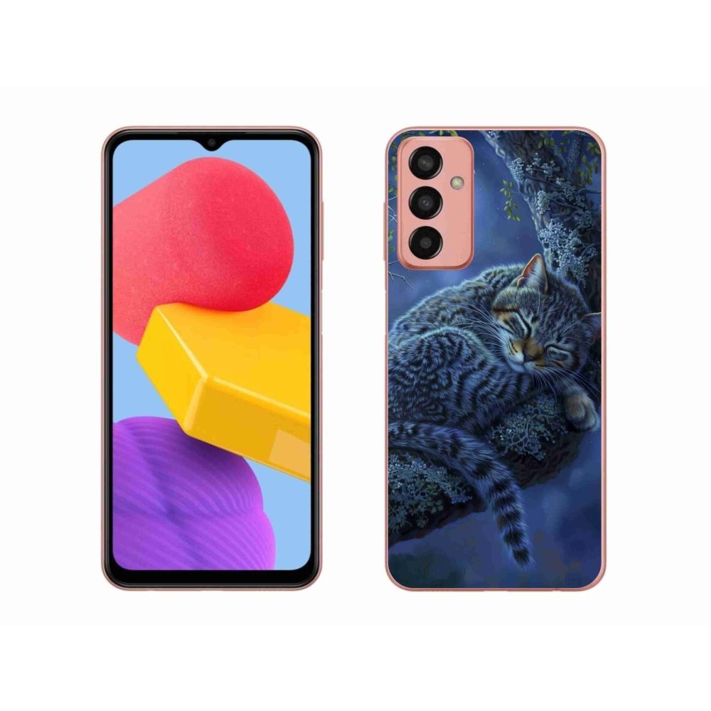 Gélový kryt mmCase na Samsung Galaxy M13 - spiaca mačka