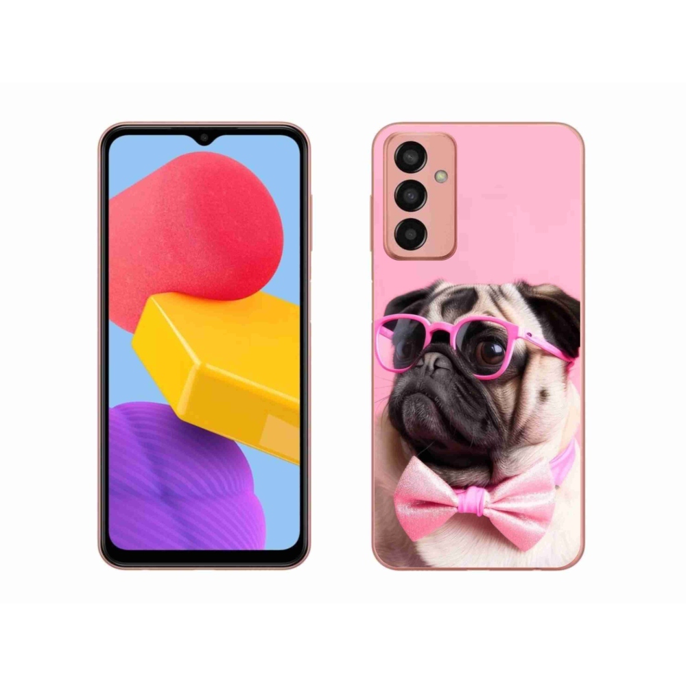 Gélový kryt mmCase na Samsung Galaxy M13 - štýlový mops