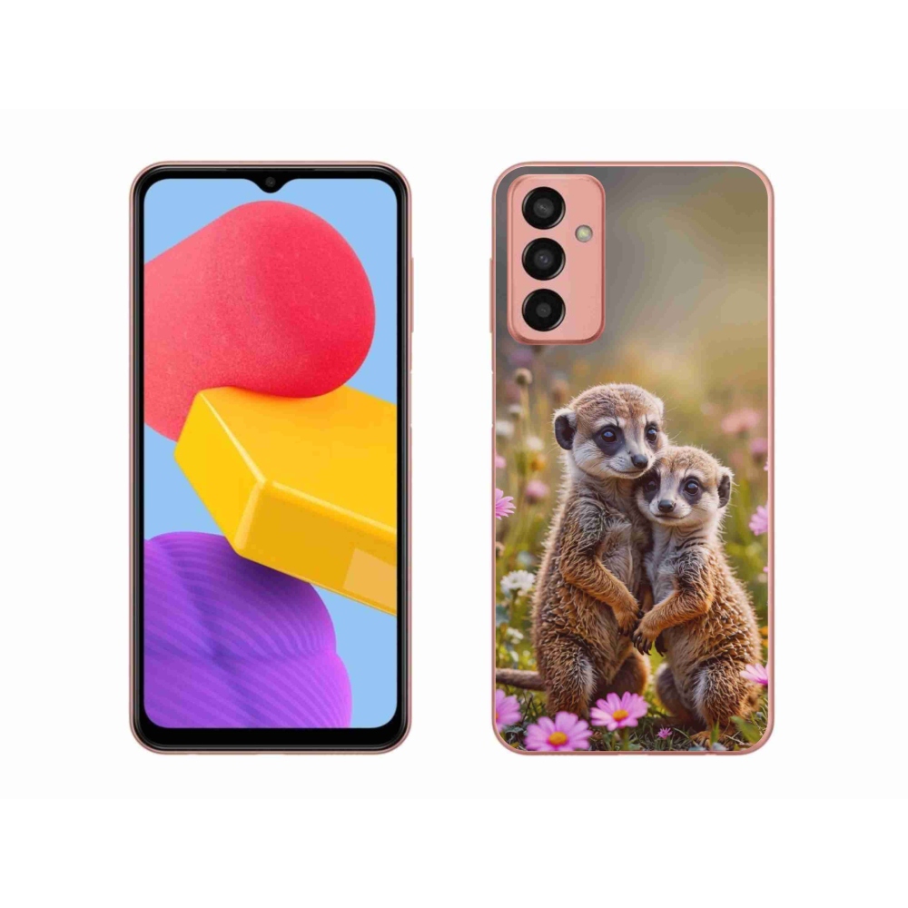 Gélový kryt mmCase na Samsung Galaxy M13 - surikatí duo