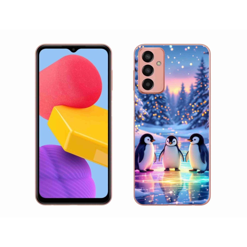 Gélový kryt mmCase na Samsung Galaxy M13 - tučniaky