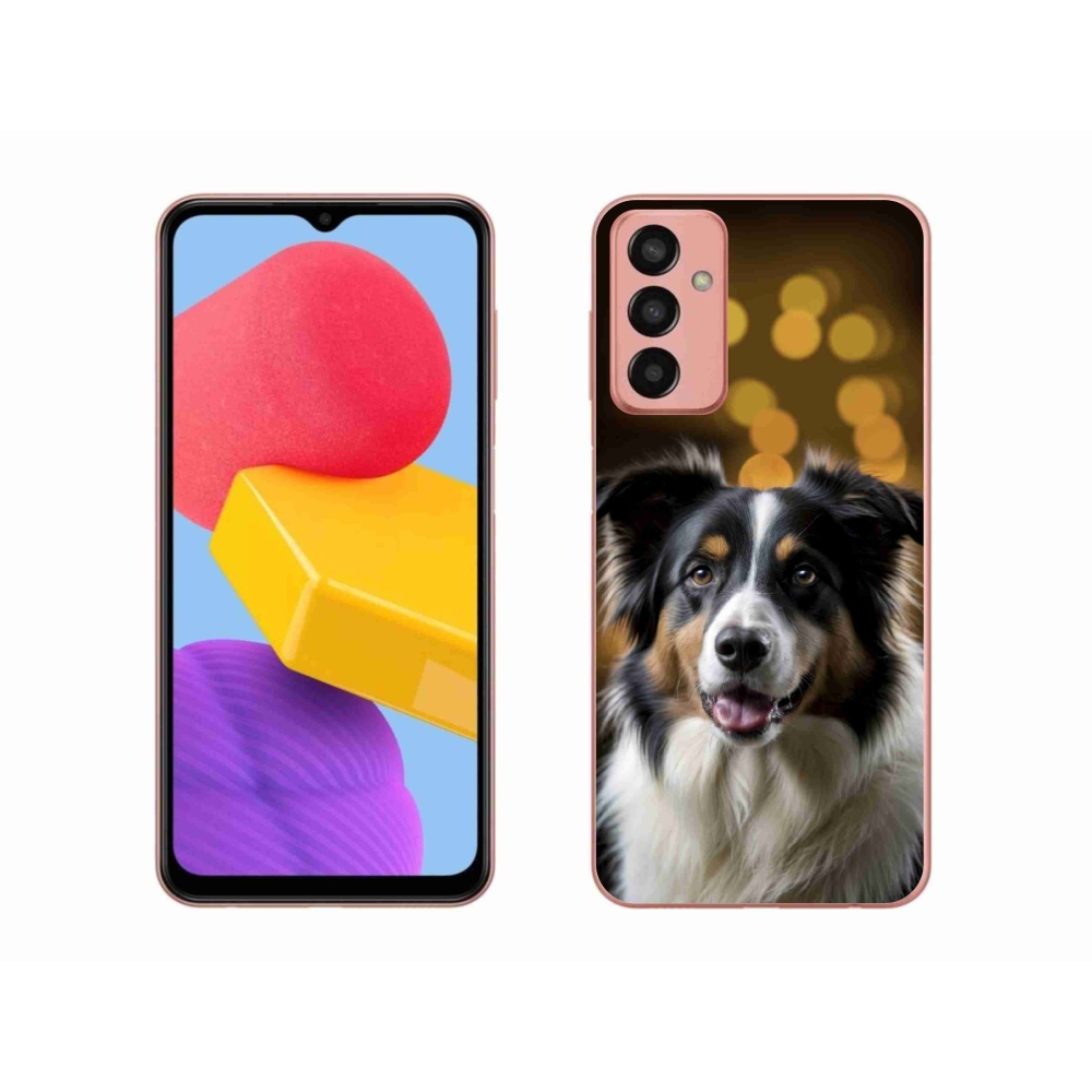 Gélový kryt mmCase na Samsung Galaxy M13 - usmievavý austrálsky ovčiak