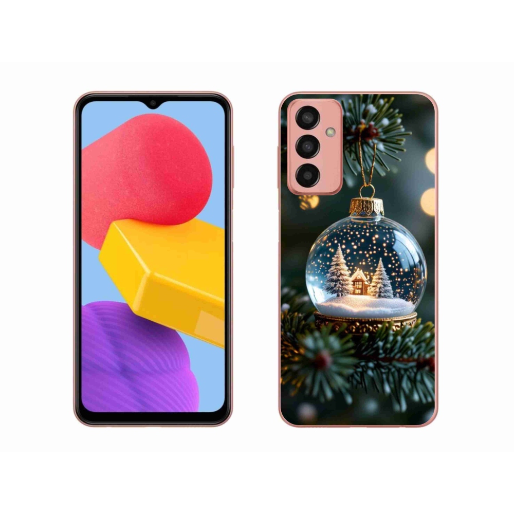 Gélový kryt mmCase na Samsung Galaxy M13 - vianočné gule 2