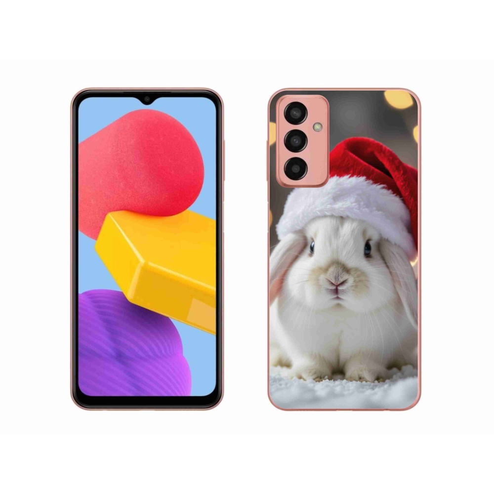 Gélový kryt mmCase na Samsung Galaxy M13 - vianočný králik