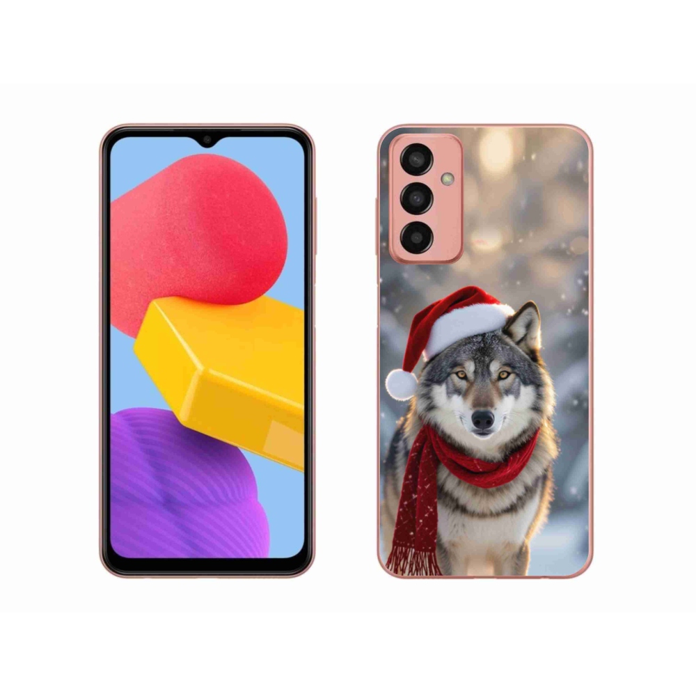 Gélový kryt mmCase na Samsung Galaxy M13 - vianočný vlk
