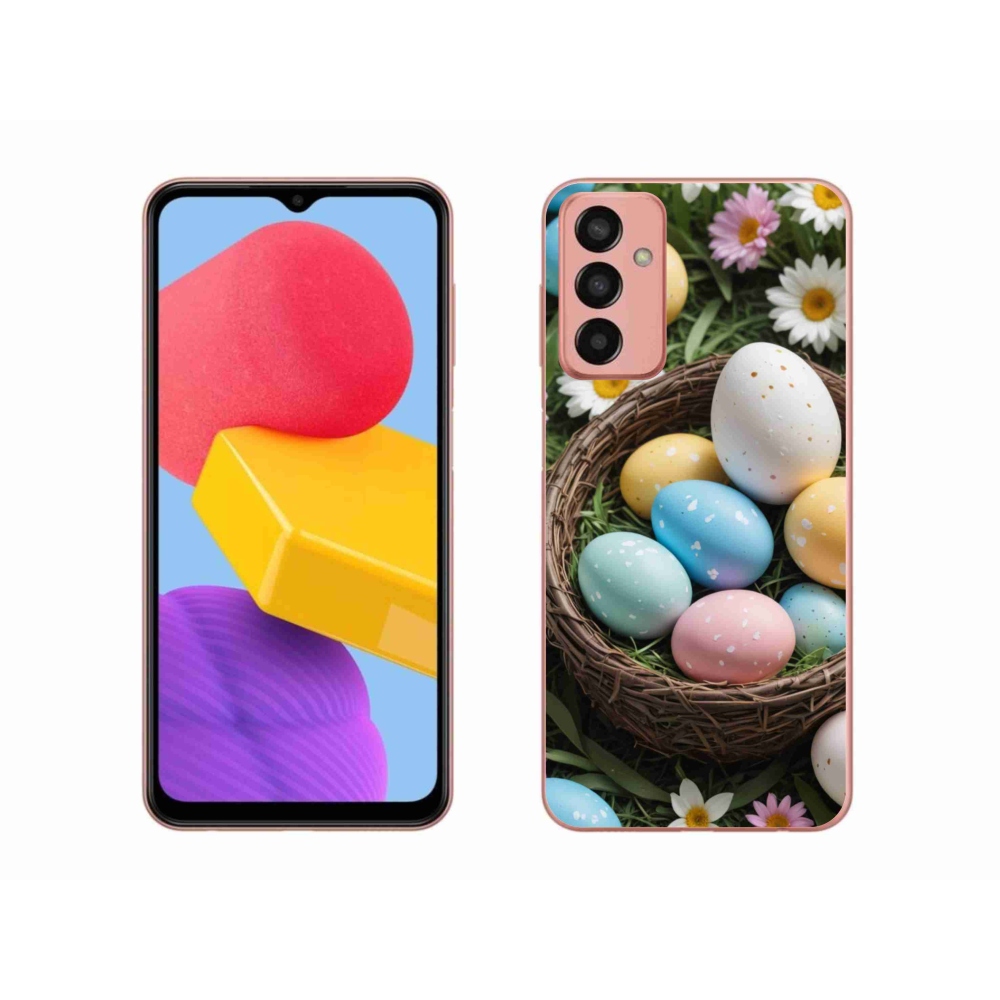 Gélový kryt mmCase na Samsung Galaxy M13 - veľkonočné vajíčka 2
