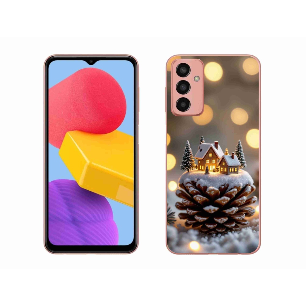 Gélový kryt mmCase na Samsung Galaxy M13 - zimná dedinka