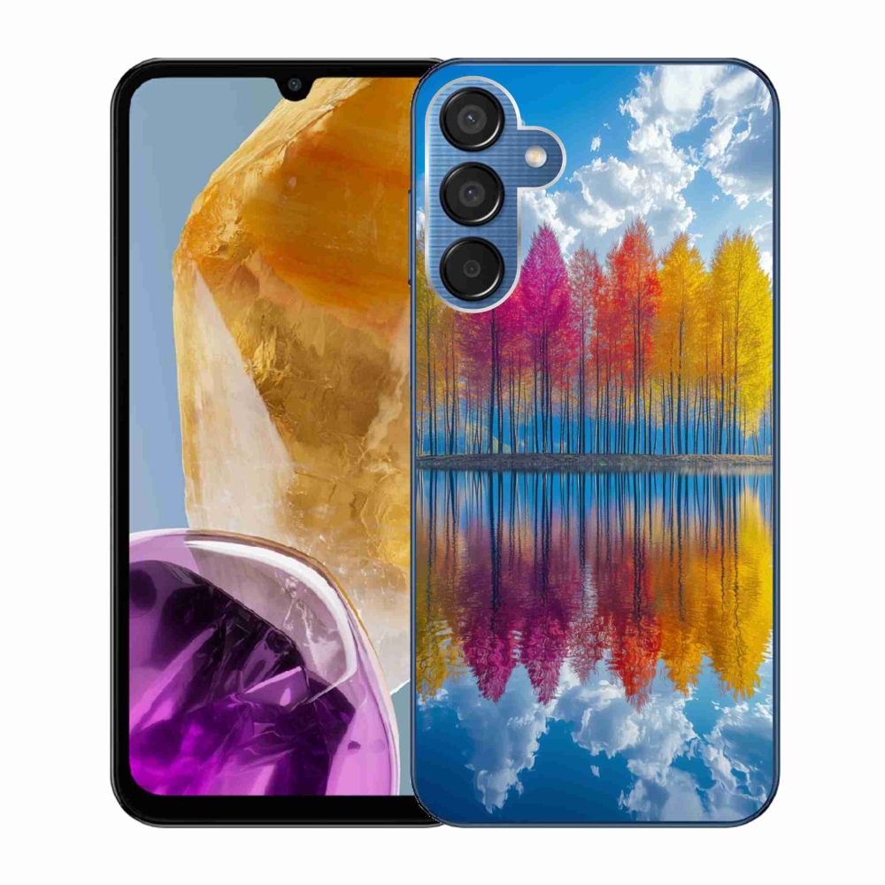 Gélový kryt mmCase na Samsung Galaxy M15 5G - farebné stromy