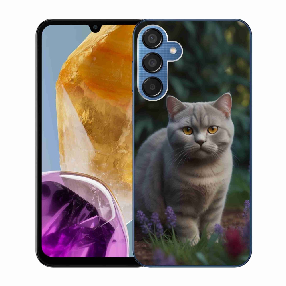 Gélový kryt mmCase na Samsung Galaxy M15 5G - britská mačka